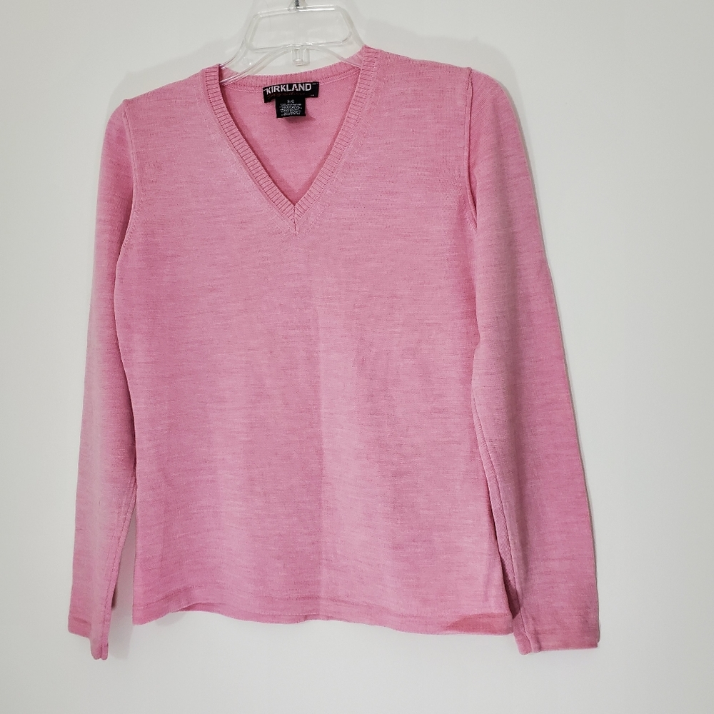Kirkland Signature Pink V-Neck Sweater